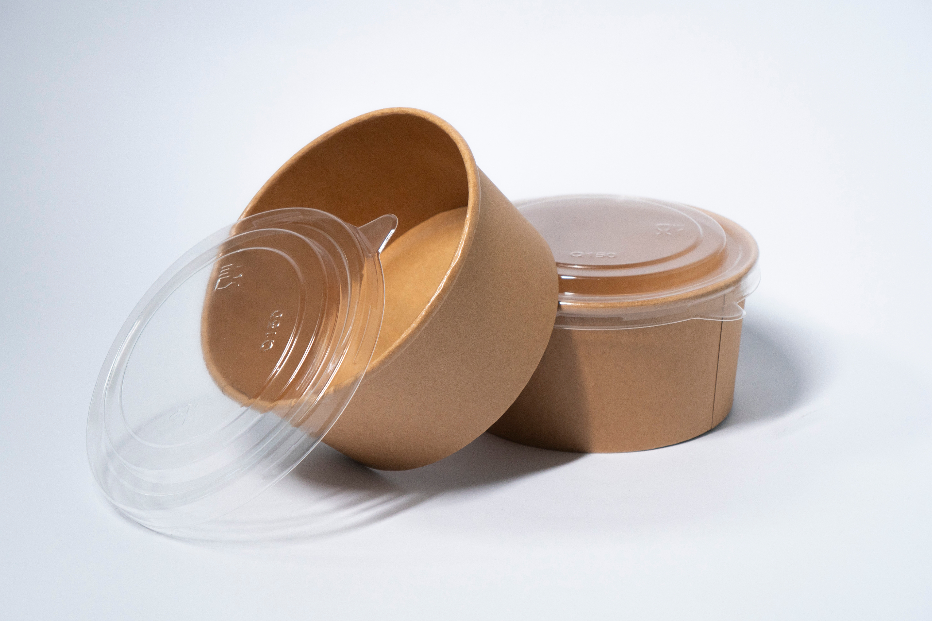 Bowl Kraft 1000 ml (32 oz) con tapa OPS